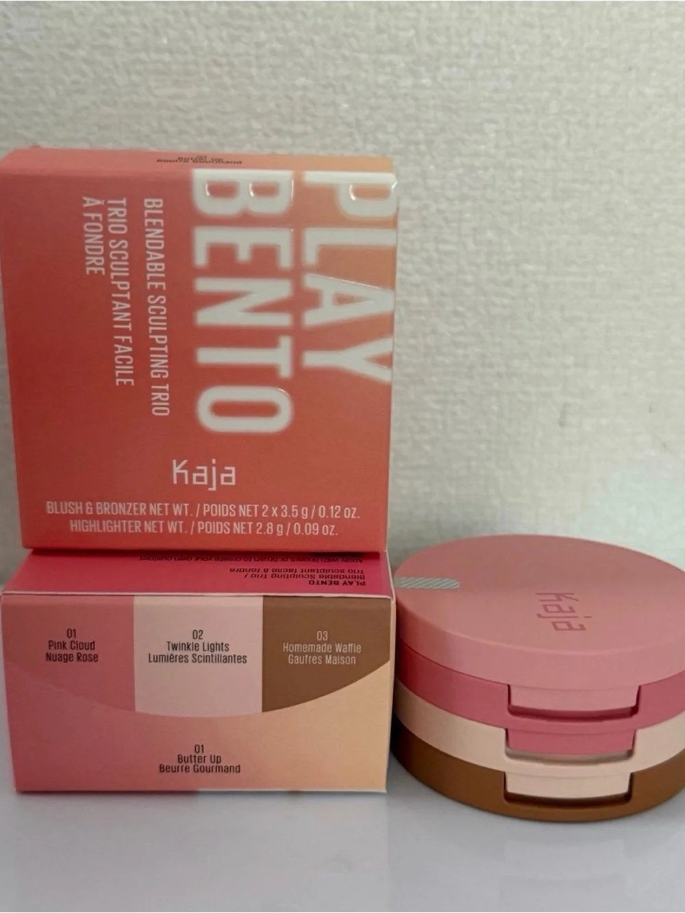 ($180 Retail) 6 x Kaja Bento Blush and Bronzer - 01 Butter Up